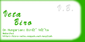 veta biro business card